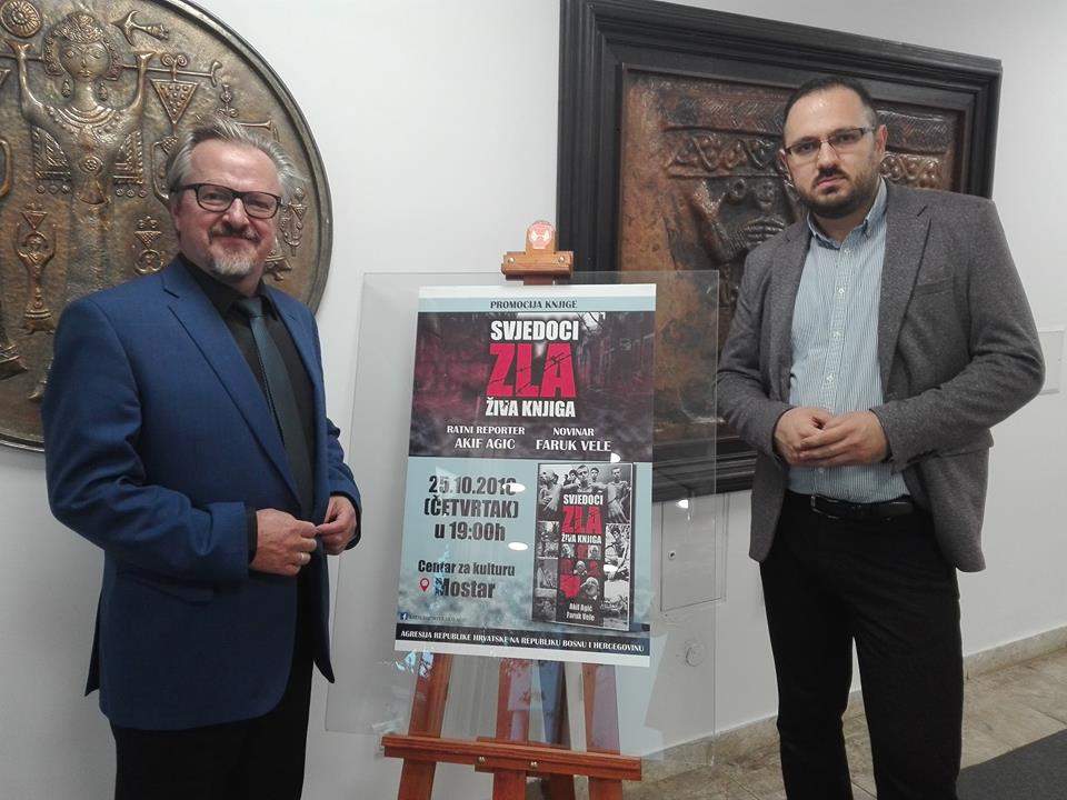 Danas u Gornjem Vakufu: Promocija knjige „Svjedoci zla“ Akifa Agića i Faruka Vele 